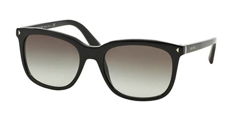 Prada PR 12RSF JOURNAL Asian Fit 1AB0A7 Sunglasses Black 